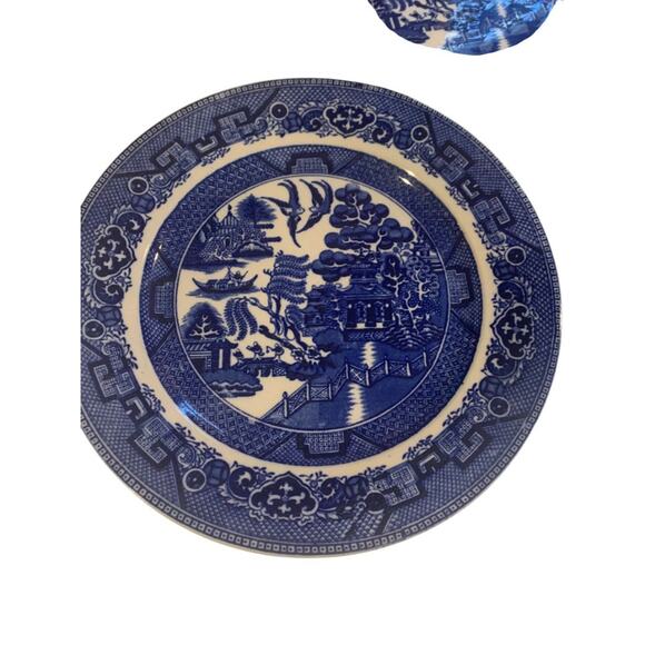 Vintage Blue Willow 10" Dudson Wilcox & Till 3 Plates England - Picture 2 of 7